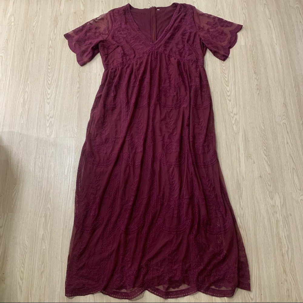 PinkBlush lace maxi dress NWOT - Picture 4 of 4